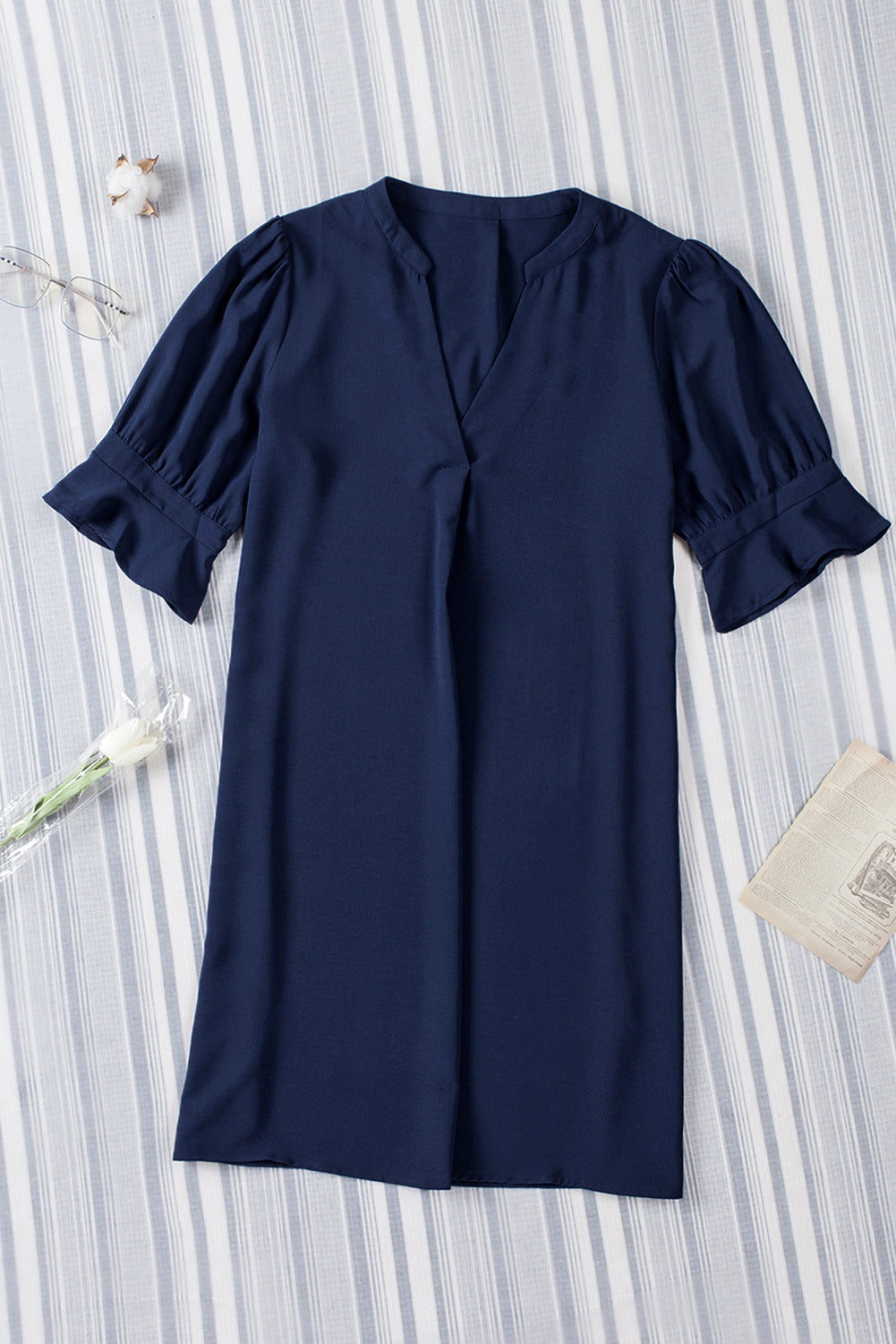 CD | Rochie minimală cu mâneci bufante