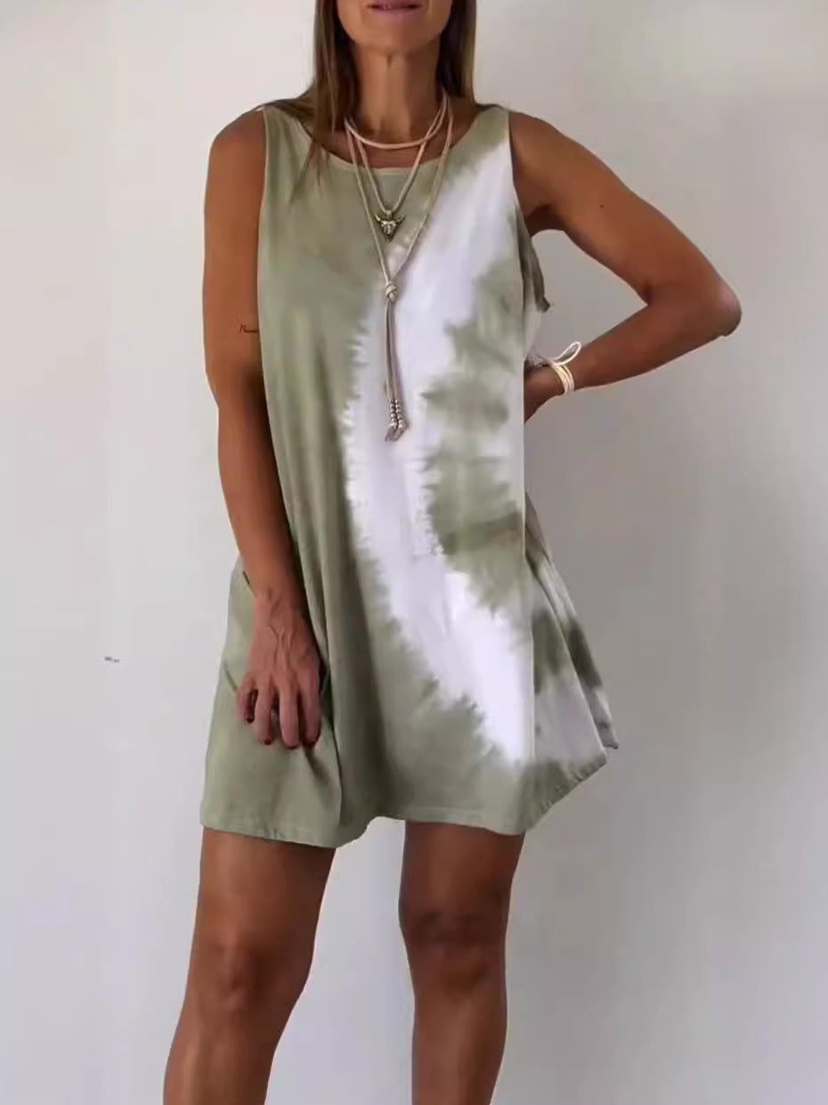 CD | Rochie mini cu imprimare Gradient Tie Dye
