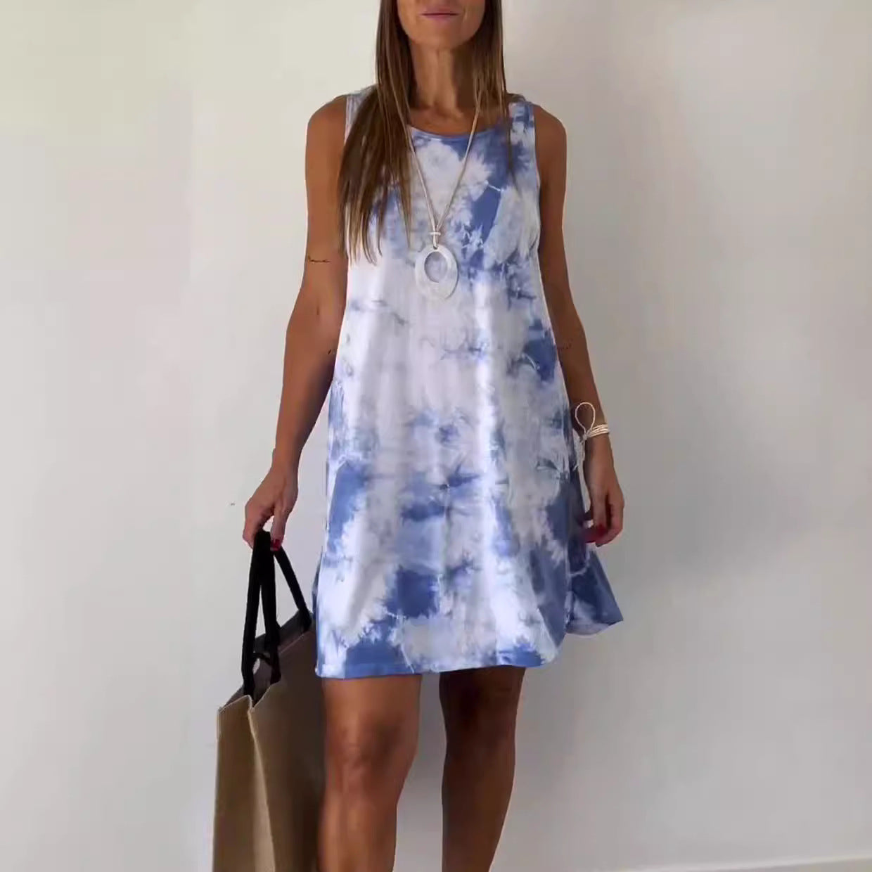 CD | Rochie mini cu imprimare Gradient Tie Dye