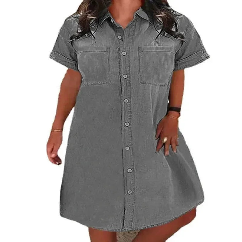 CD - Rochie casual din denim