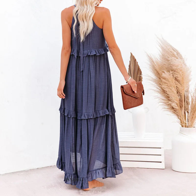 CD | Rochie maxi cu volane Effortless