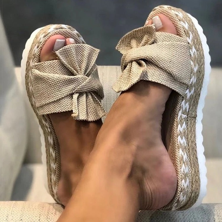 CD | | Sandale de vară trendy cu arc