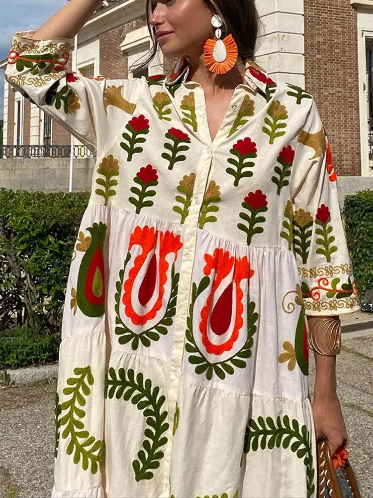 CD - Rochie patchwork pentru vacanță