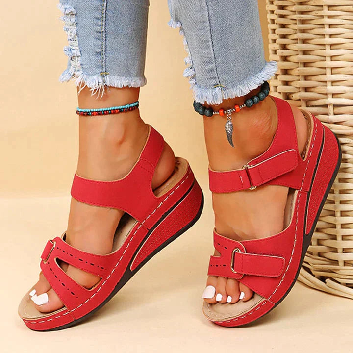CD | Sandale ortopedice confortabile cu toc wedge