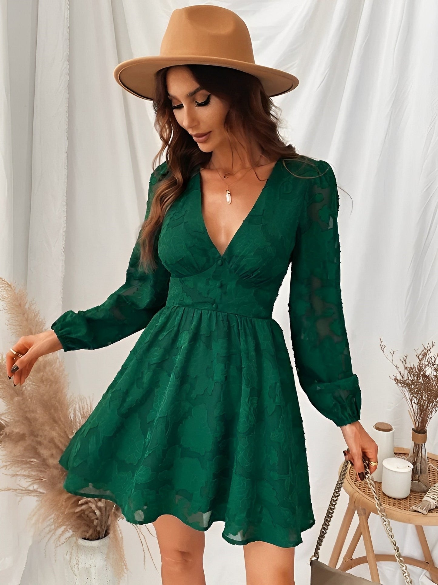 CD | o rochie mini versatilă pentru ocazii speciale în verde