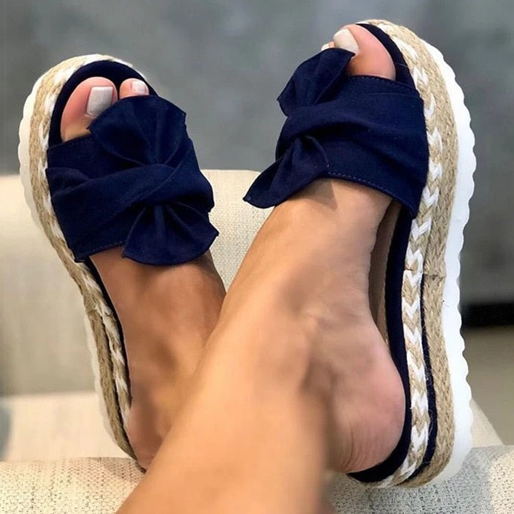 CD | | Sandale de vară trendy cu arc