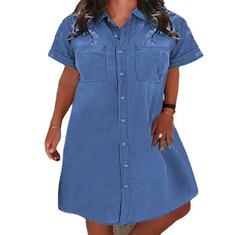 CD - Rochie casual din denim