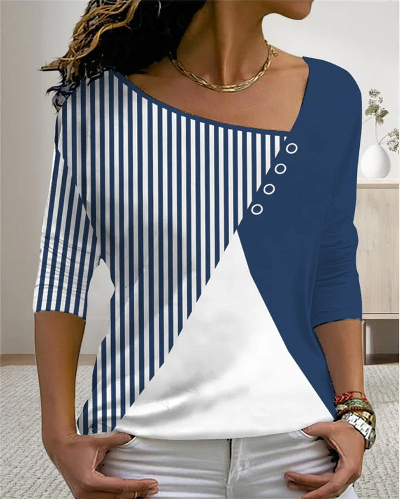 CD | MirtesShirt I V-neck T-shirt pentru femei