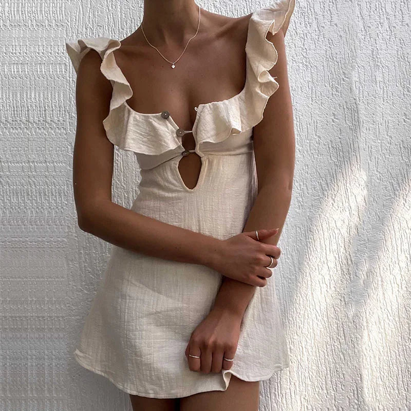 CD | Rochie mini de vară ușoară elegantă