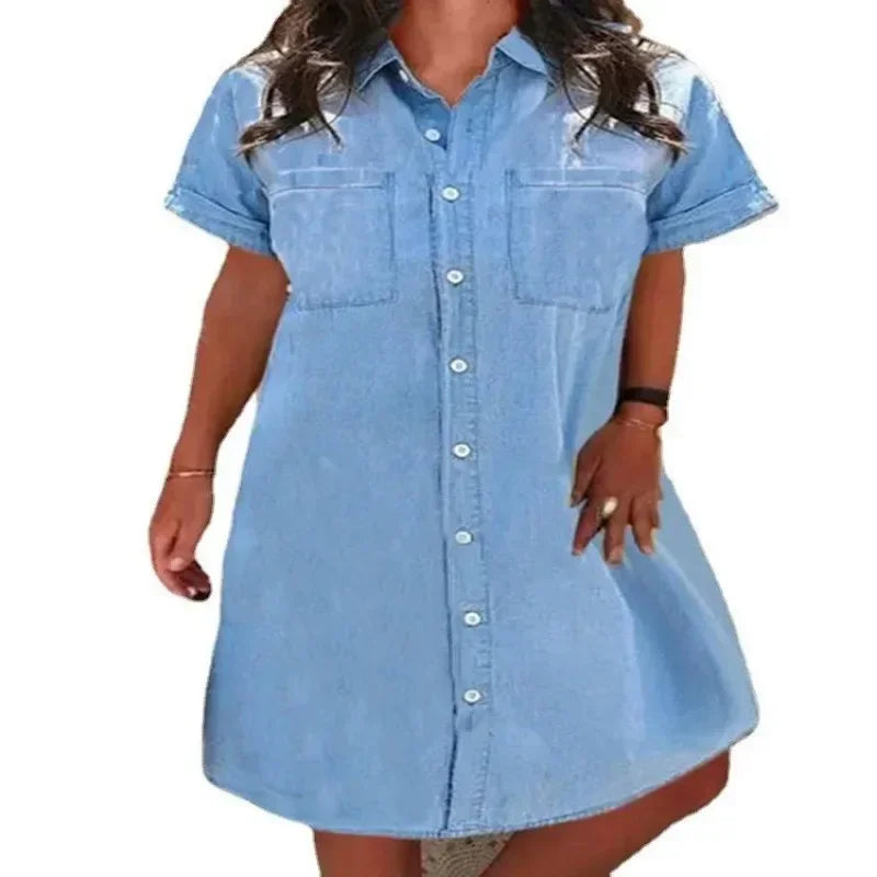 CD - Rochie casual din denim