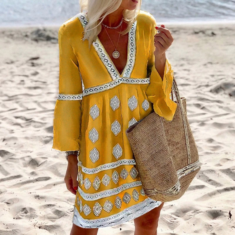 CD | "Sarah" Rochie boho colorată