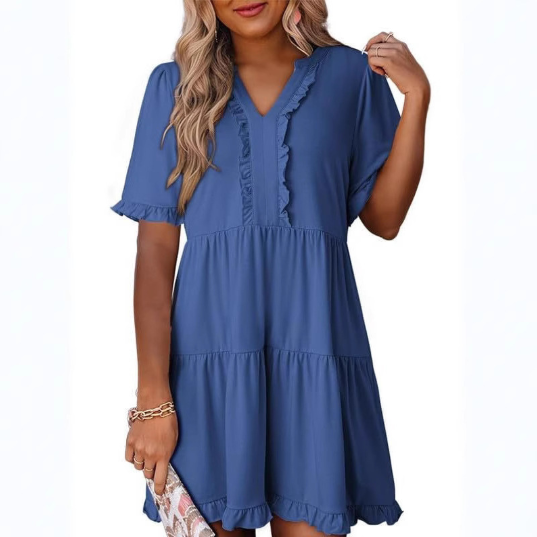 CD | Rochie mini casual cu decolteu în V