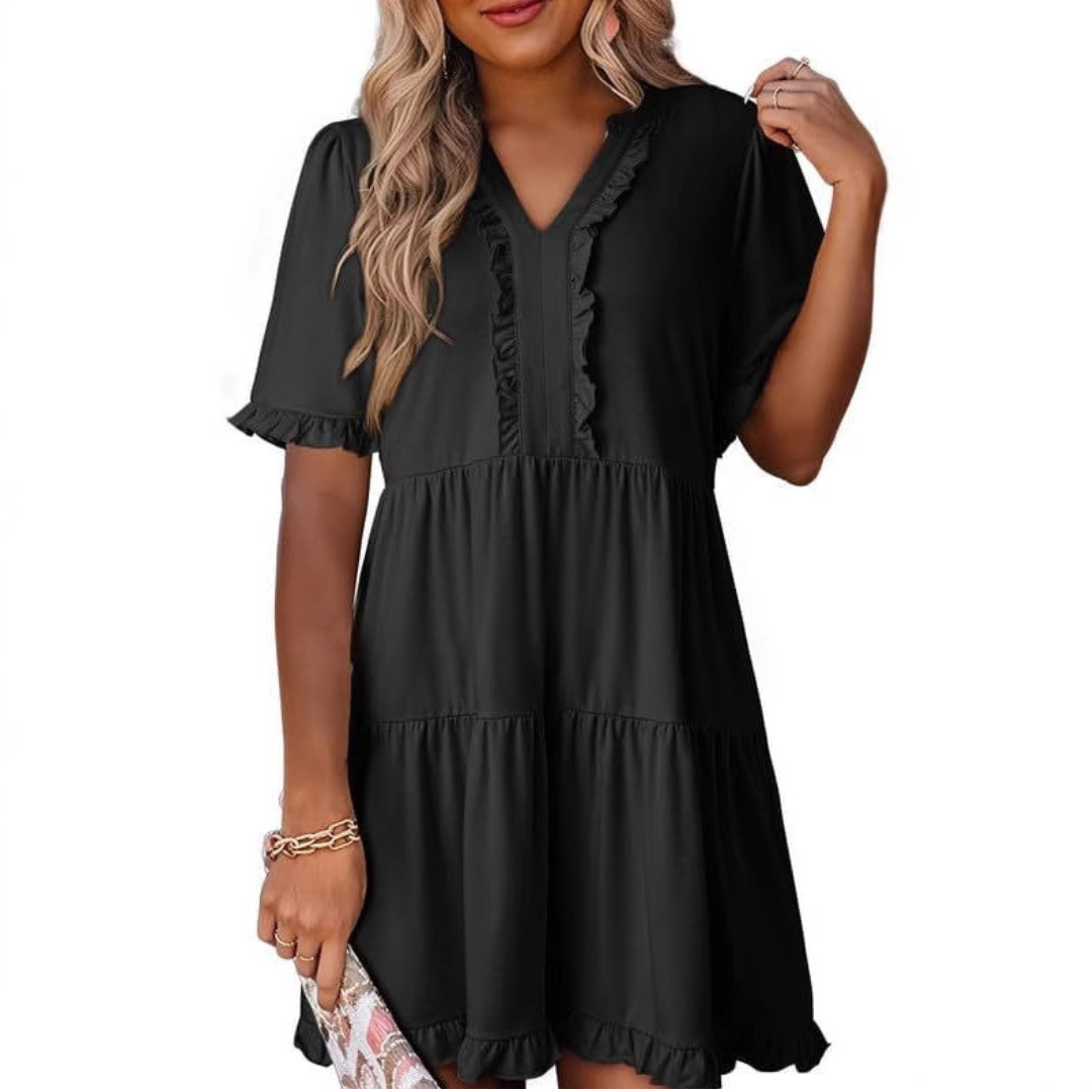 CD | Rochie mini casual cu decolteu în V