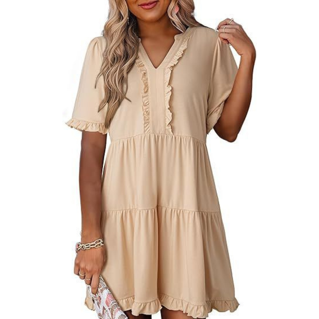 CD | Rochie mini casual cu decolteu în V
