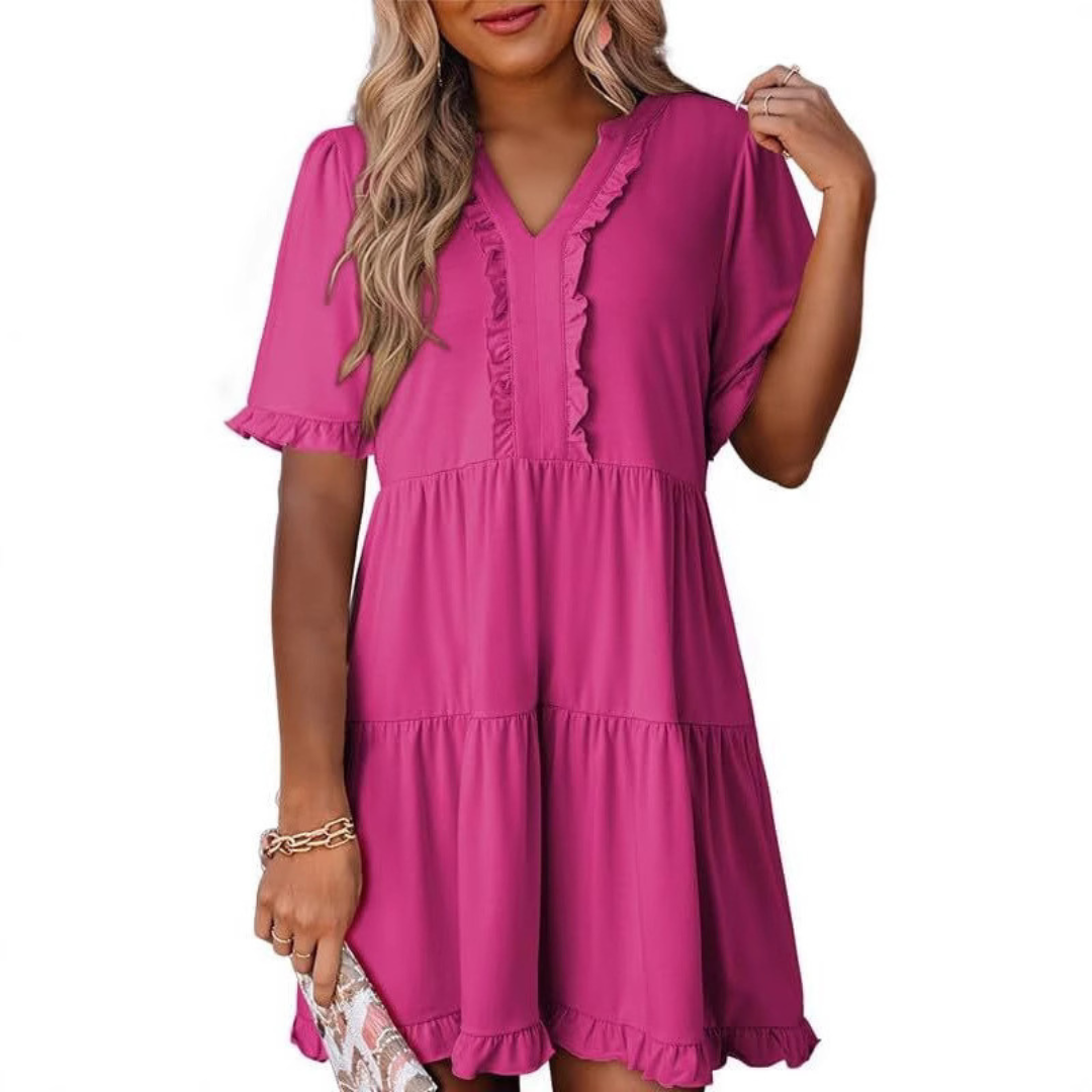 CD | Rochie mini casual cu decolteu în V