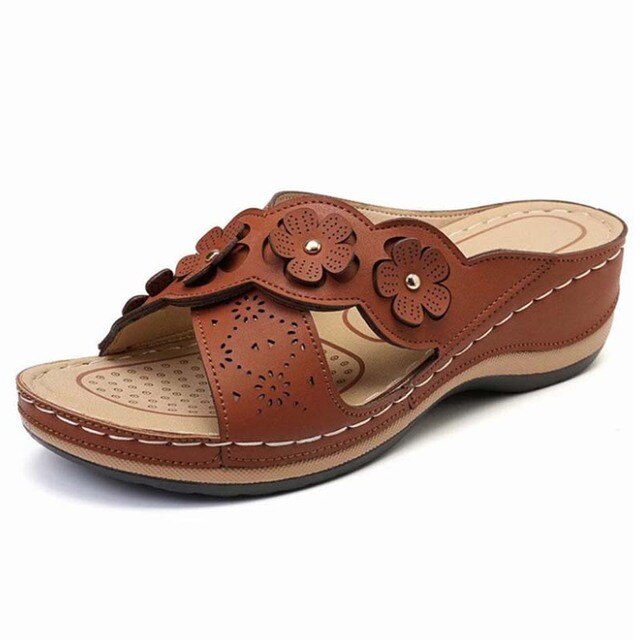 CD | Sandale feminine cu model floral