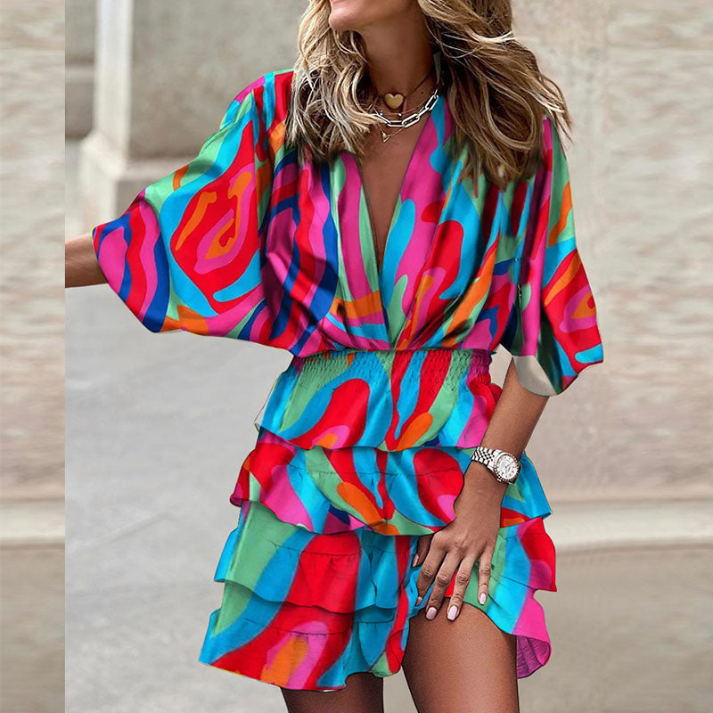 CD | "Monika" Rochie de plajă colorată