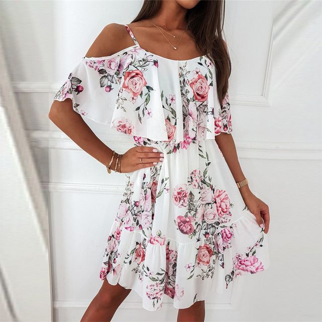 CD | Rochie mini A-line cu umeri reci YS10024