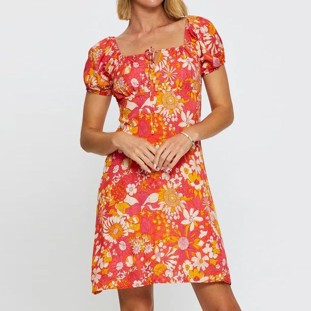 CD | Rochie mini cu imprimeu floral vb70