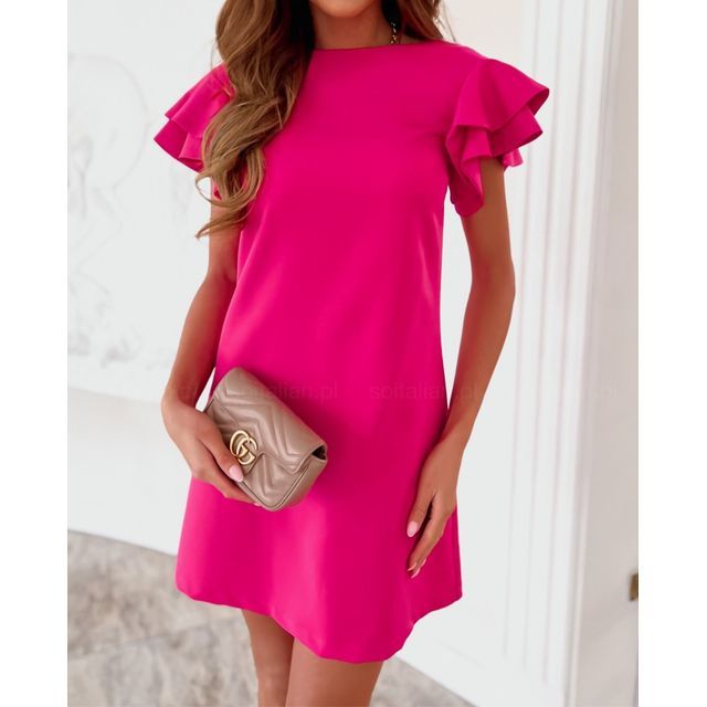 CD | Rochie mini A-line cu volane YS10019