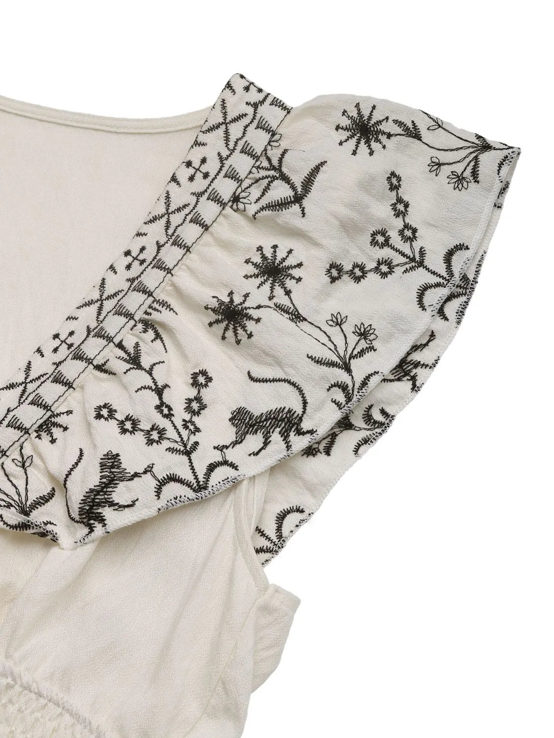 CD | Rochie mini Smocked cu mâneci bufante