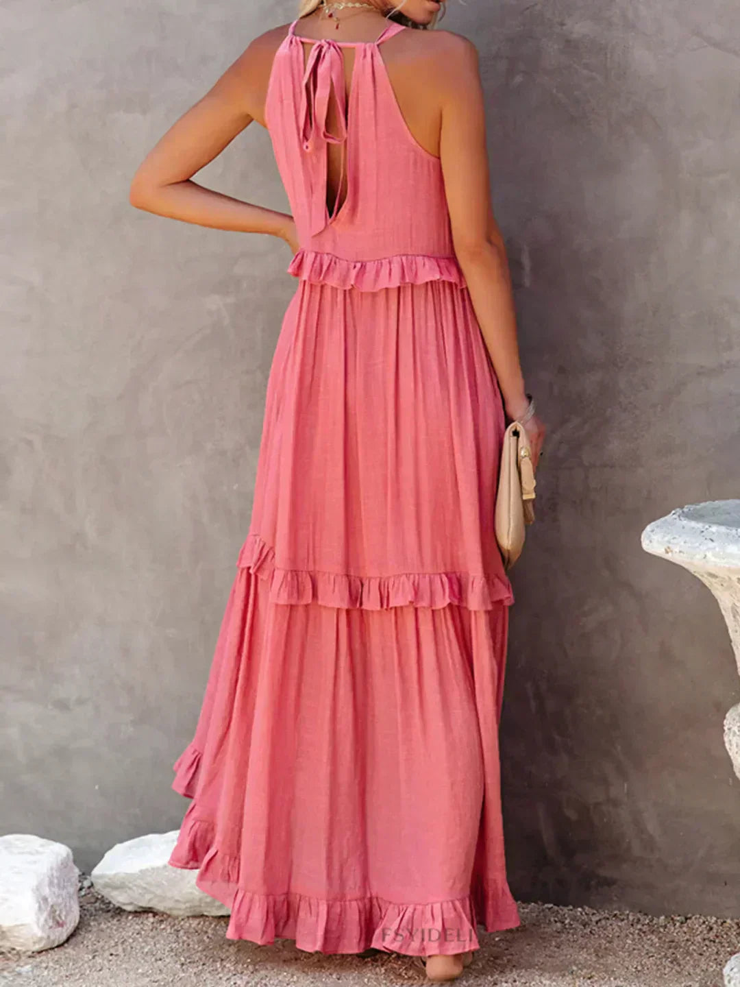 CD | Rochie maxi cu volane Effortless