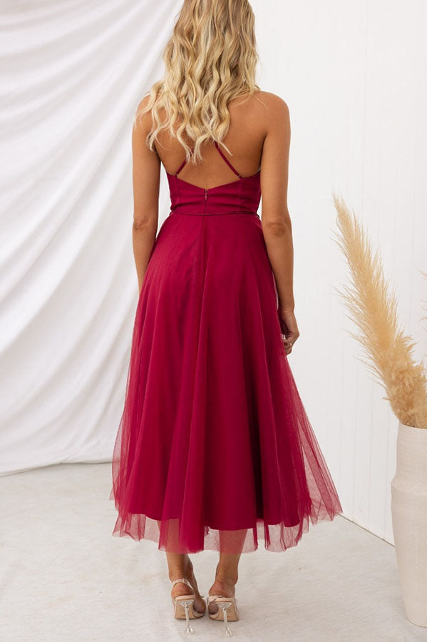 CD | Rochie midi Bustier din tul