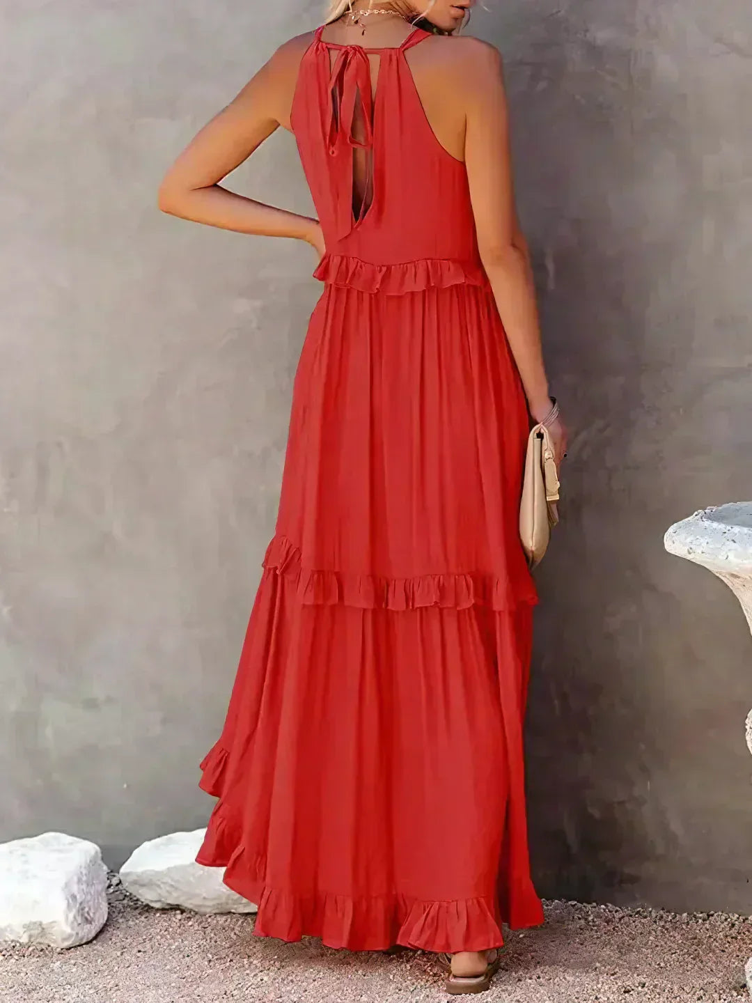 CD | Rochie maxi cu volane Effortless