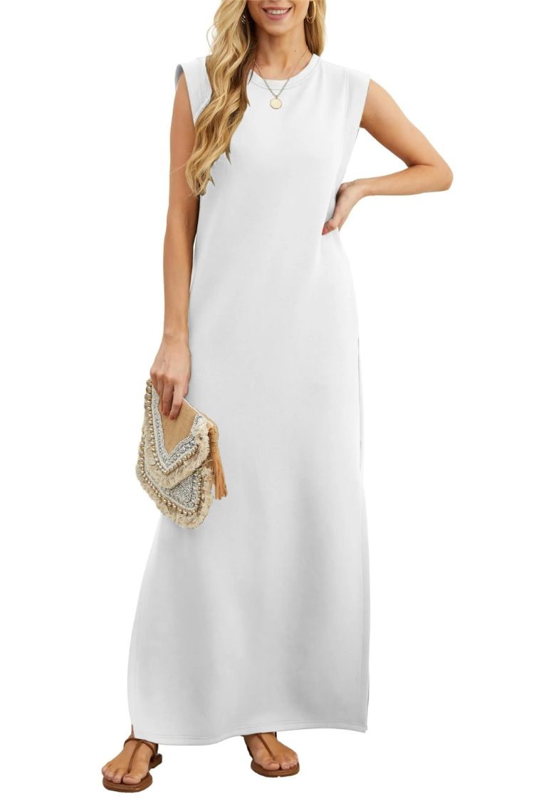 CD | Rochie maxi fără pliuri, casual, pentru femei