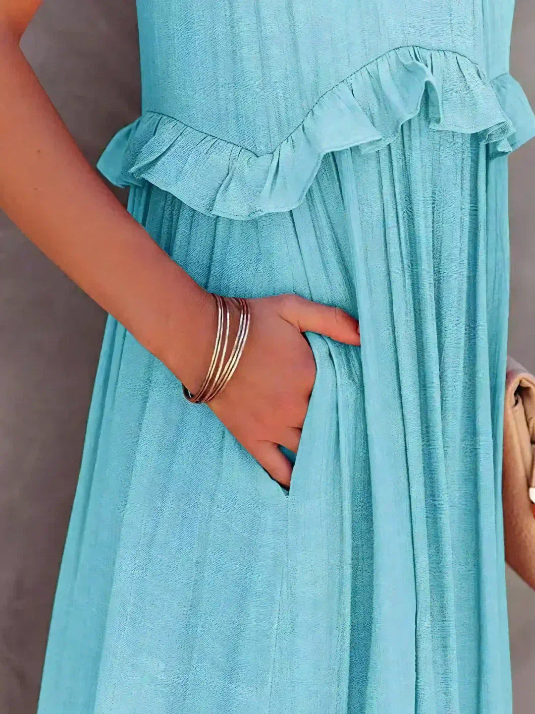 CD | Rochie maxi cu volane Effortless