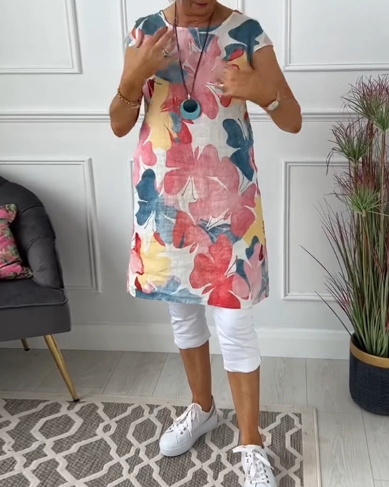 CD - Rochie casual cu flori