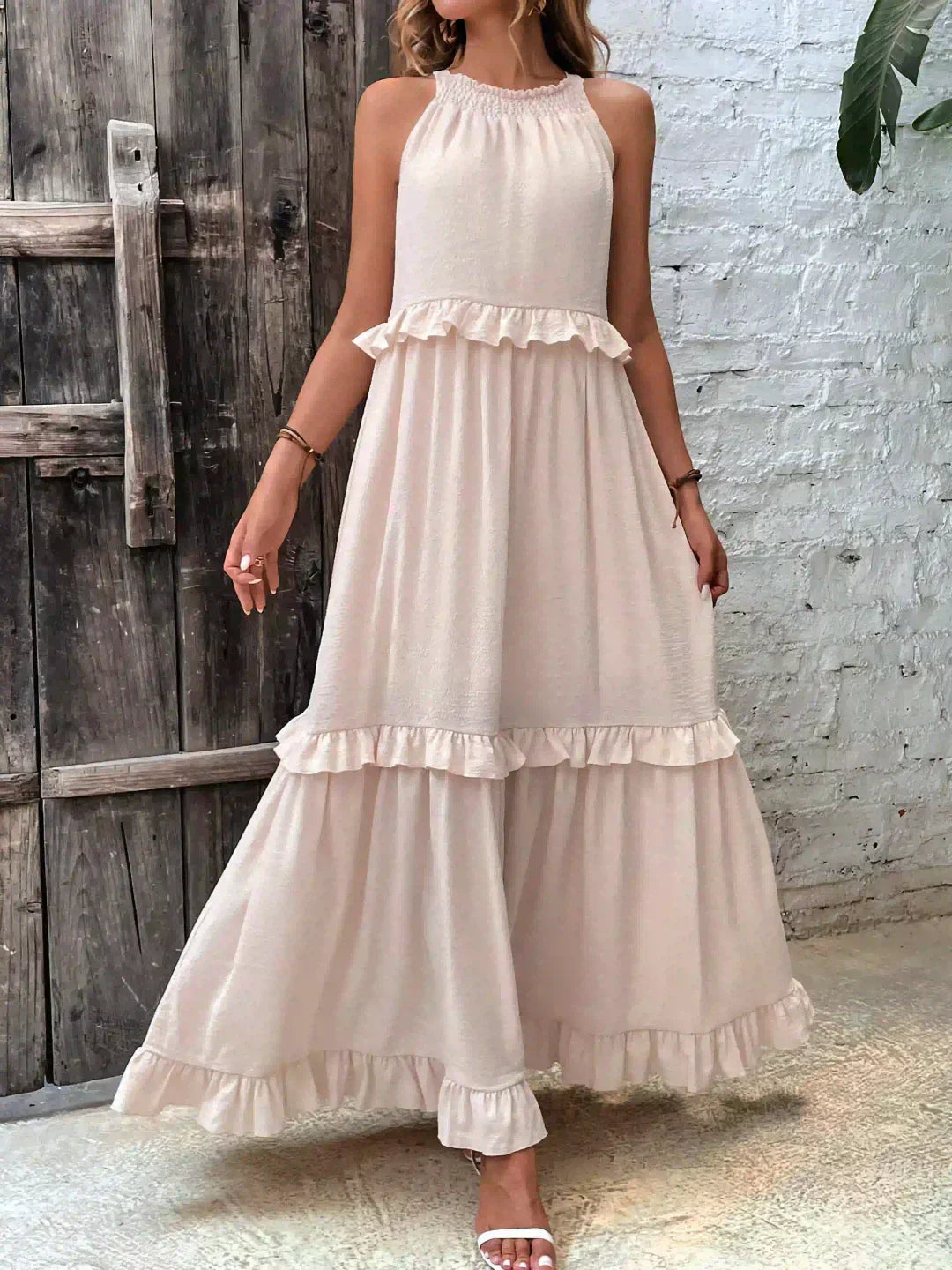 CD | Rochie maxi cu volane Effortless