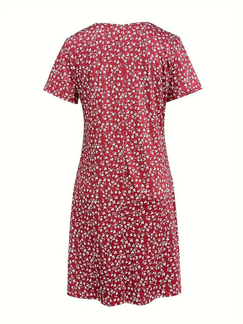CD - Rochie casual cu flori