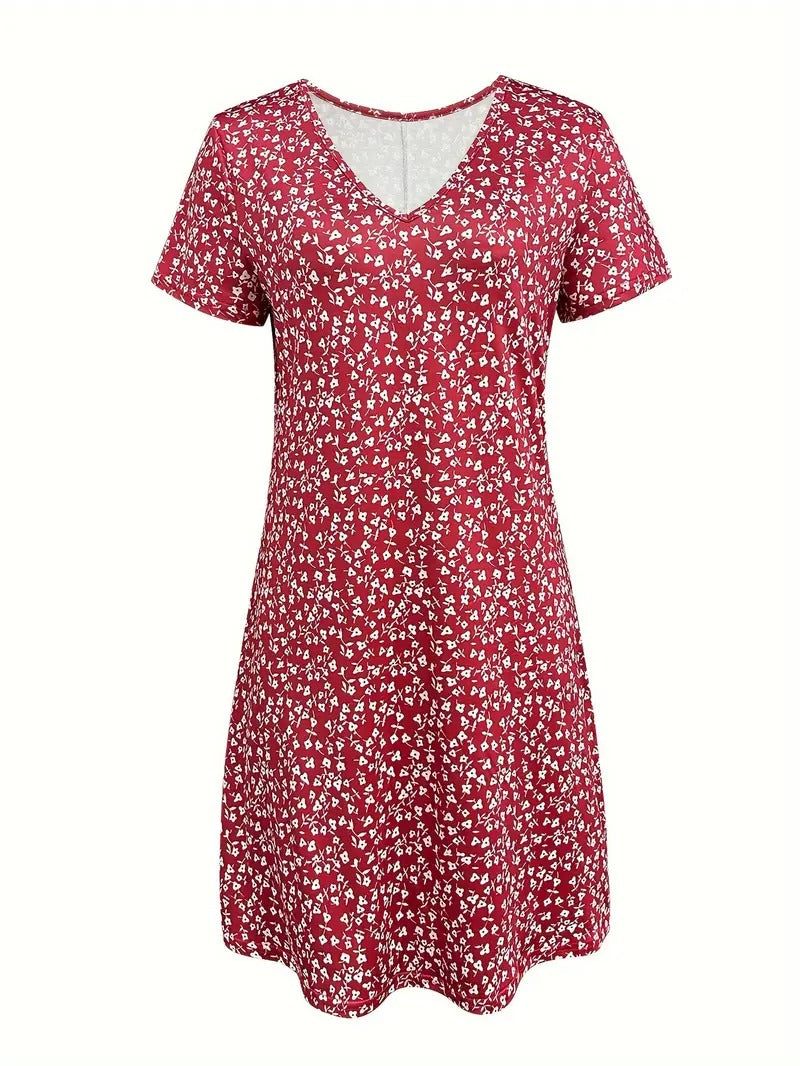 CD - Rochie casual cu flori