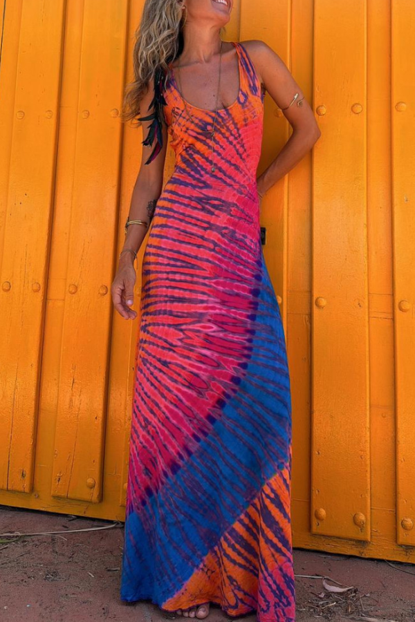 CD | Rochie maxi extensibilă cu spatele încrucișat
