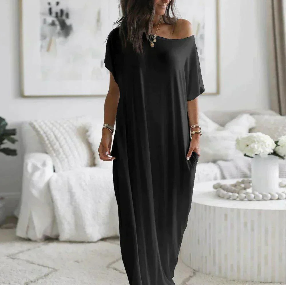CD | Eleganță fără efort într-o rochie maxi cu tricou
