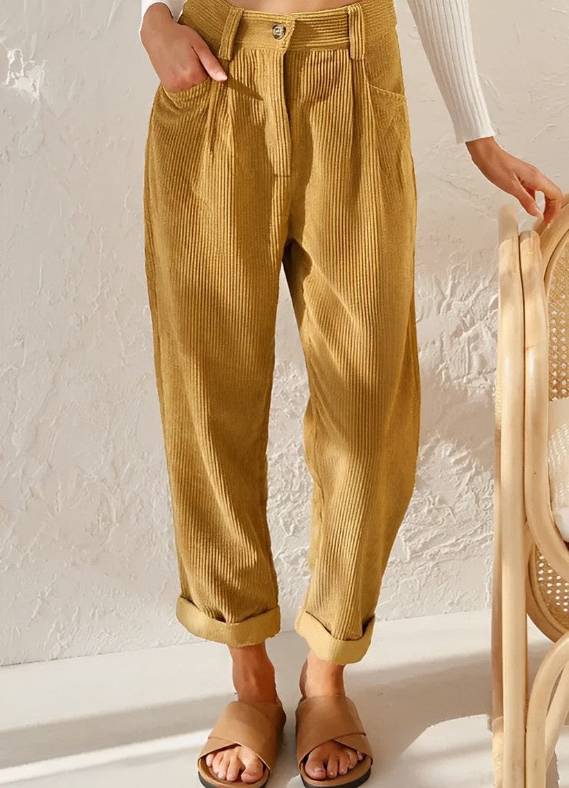 CD | Pantaloni eleganți din catifea