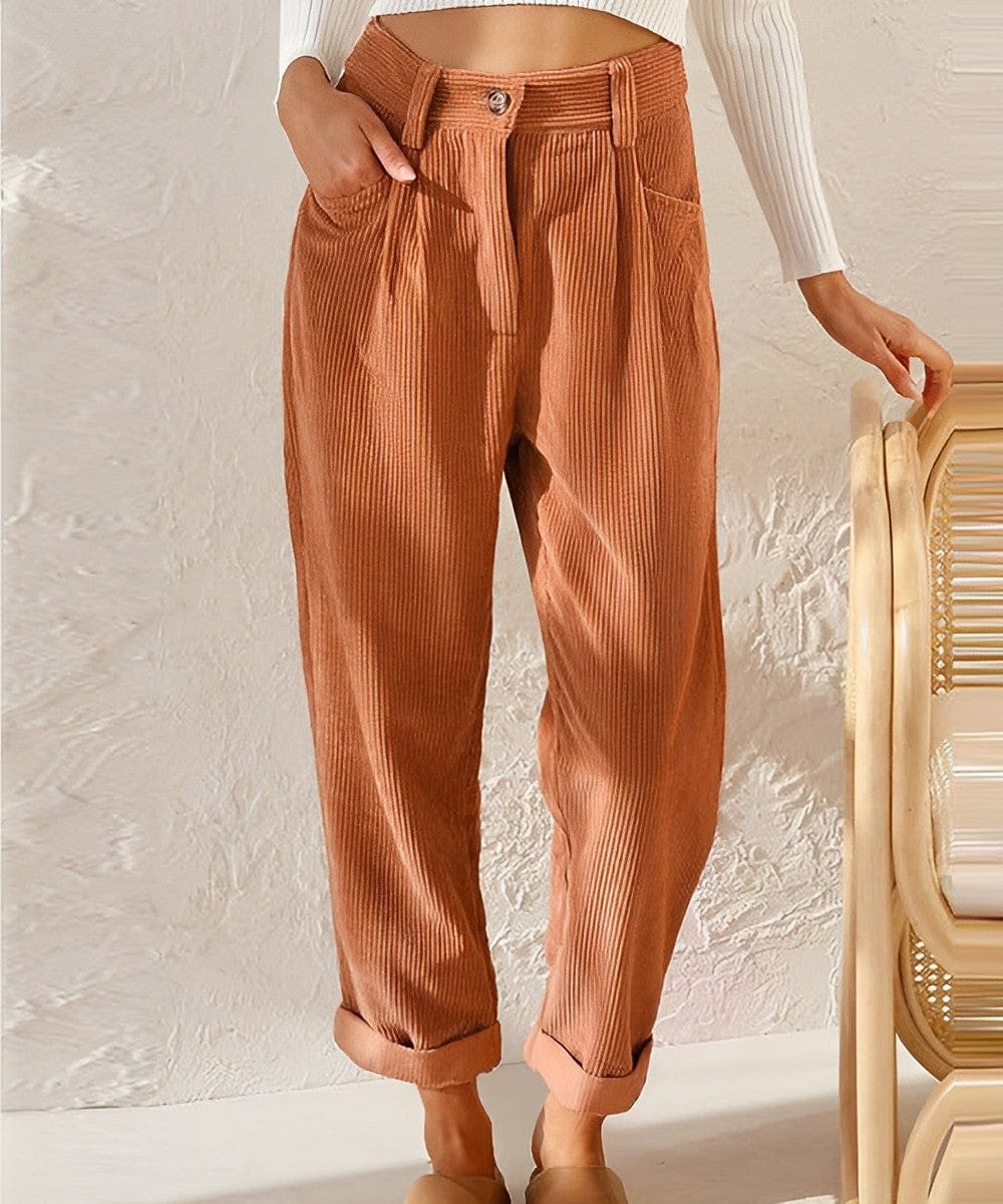 CD | Pantaloni eleganți din catifea