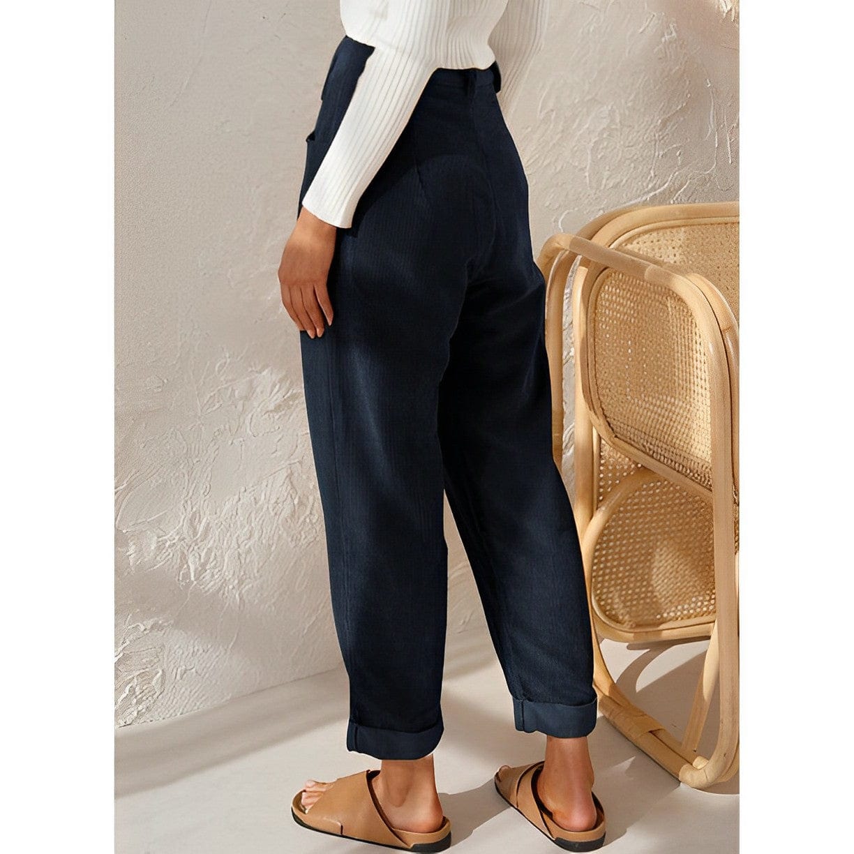 CD | Pantaloni eleganți din catifea