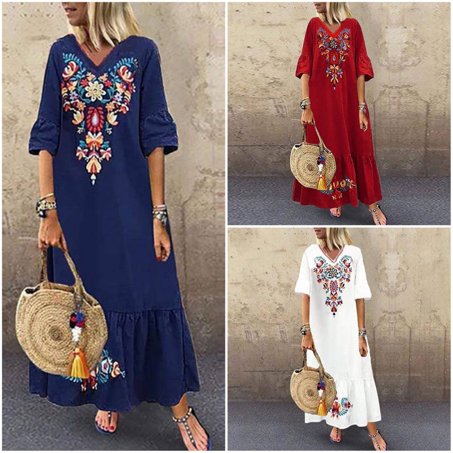CD | "Rita" rochie boho maxi