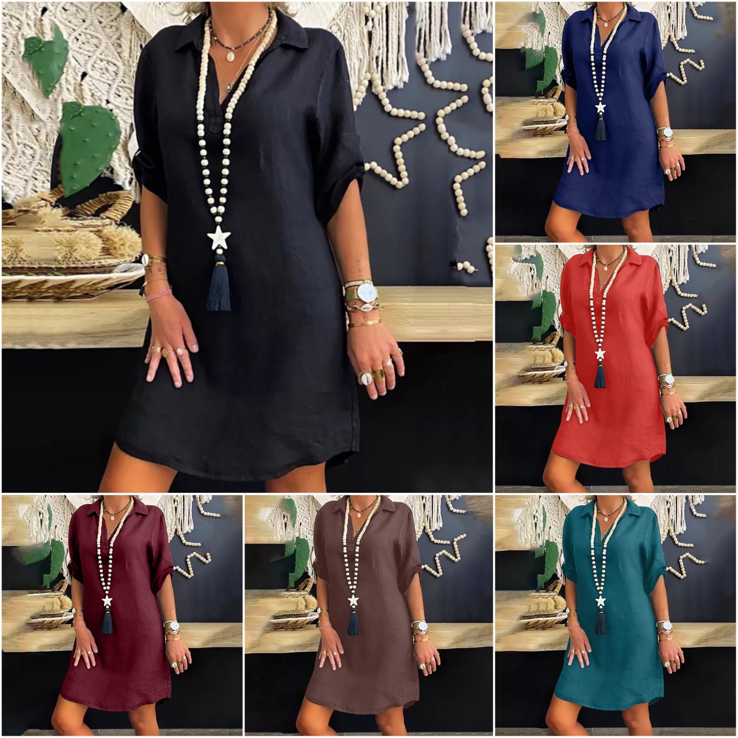CD | "Talina" Rochie cămașă elegantă