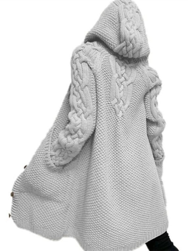 CD | Cardigan tricotate Chunky cu glugă