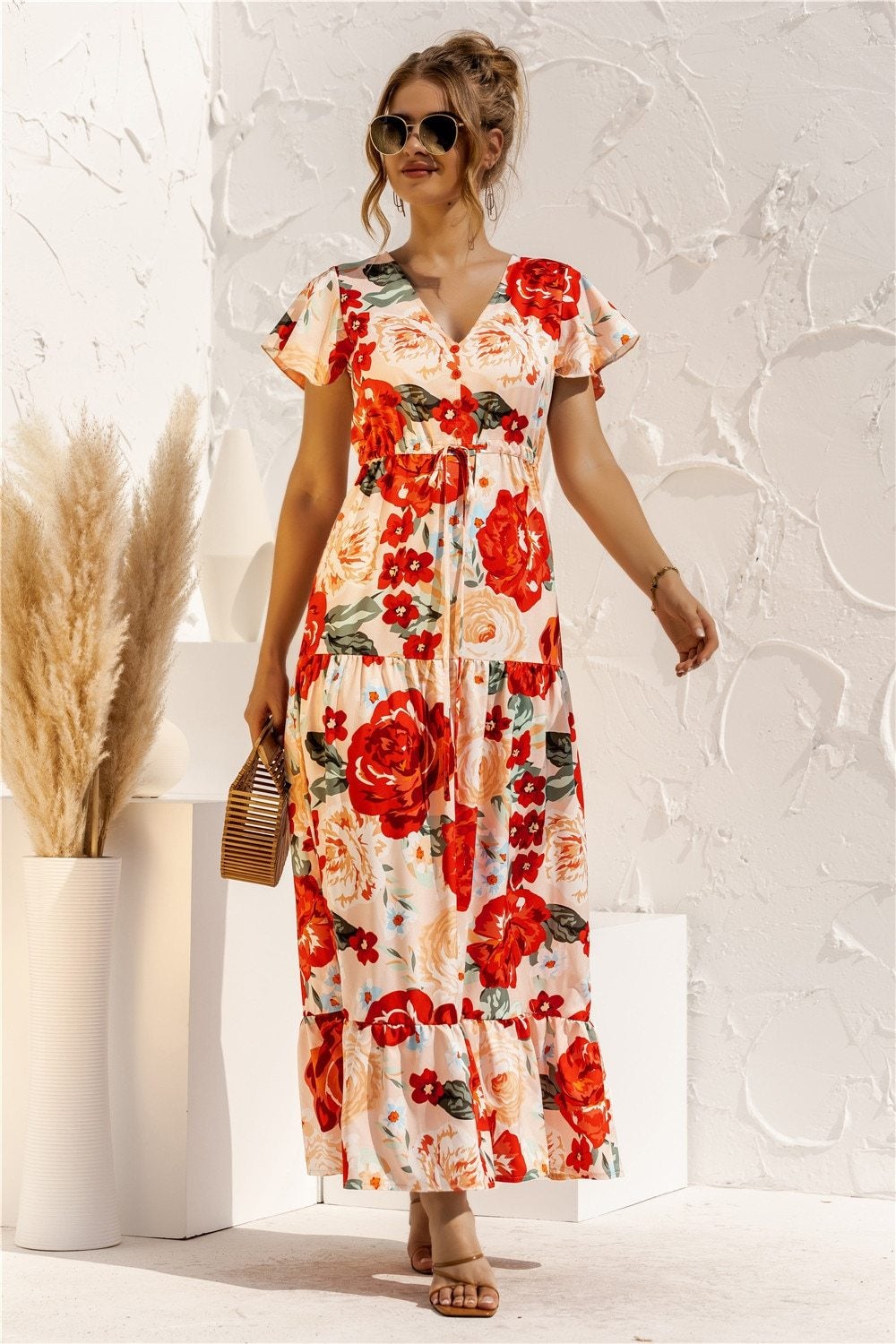 CD | "Kailani" Rochie maxi elegantă de designer