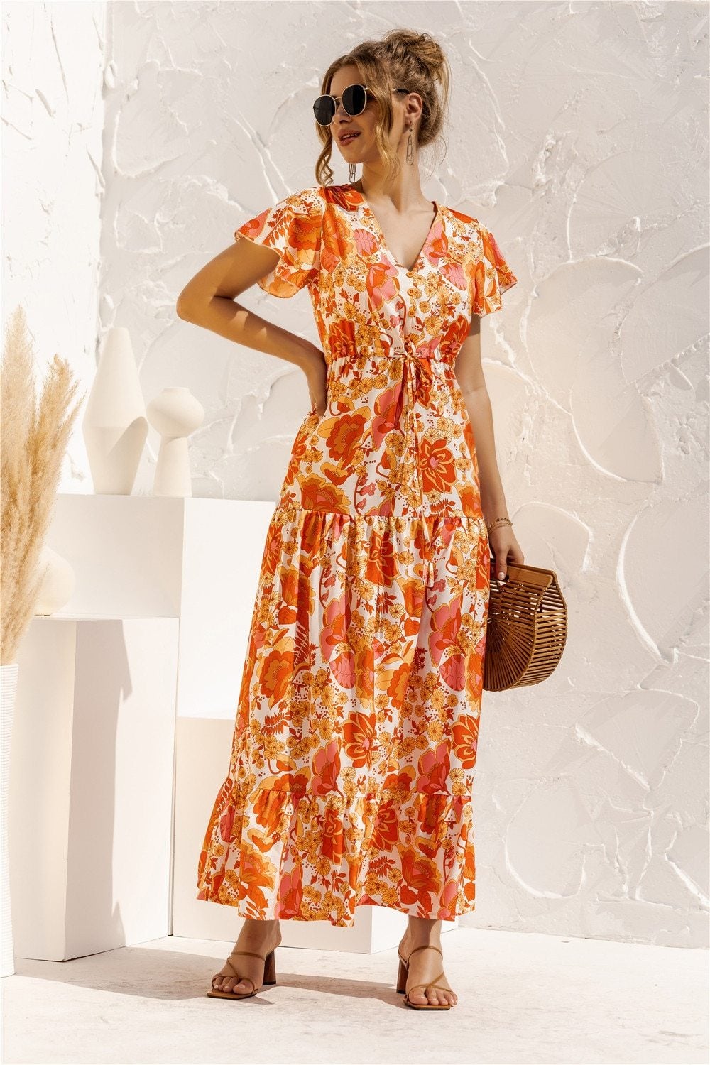 CD | "Kailani" Rochie maxi elegantă de designer