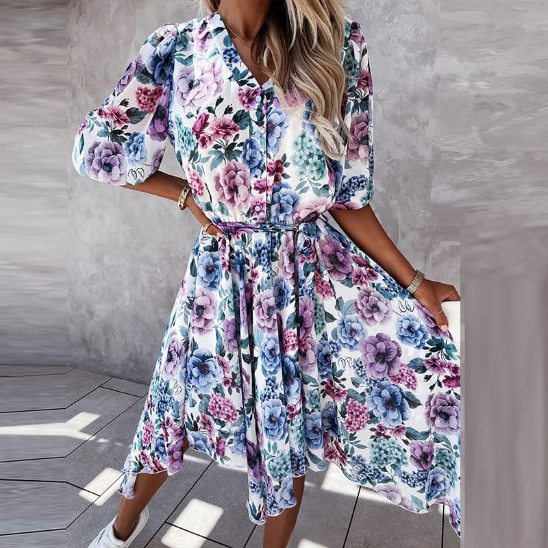 CD | "Fiorela" rochie de designer din sifon
