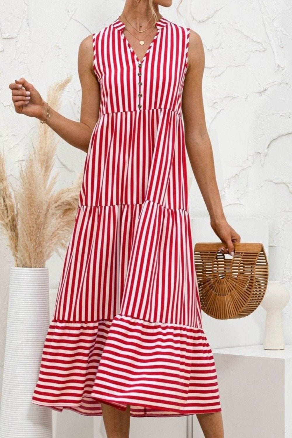 CD | "Nedda" Rochie de designer cu dungi