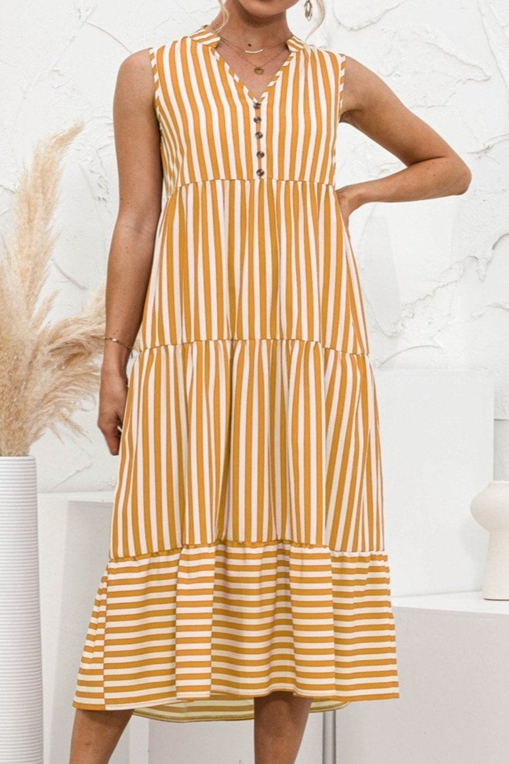 CD | "Nedda" Rochie de designer cu dungi