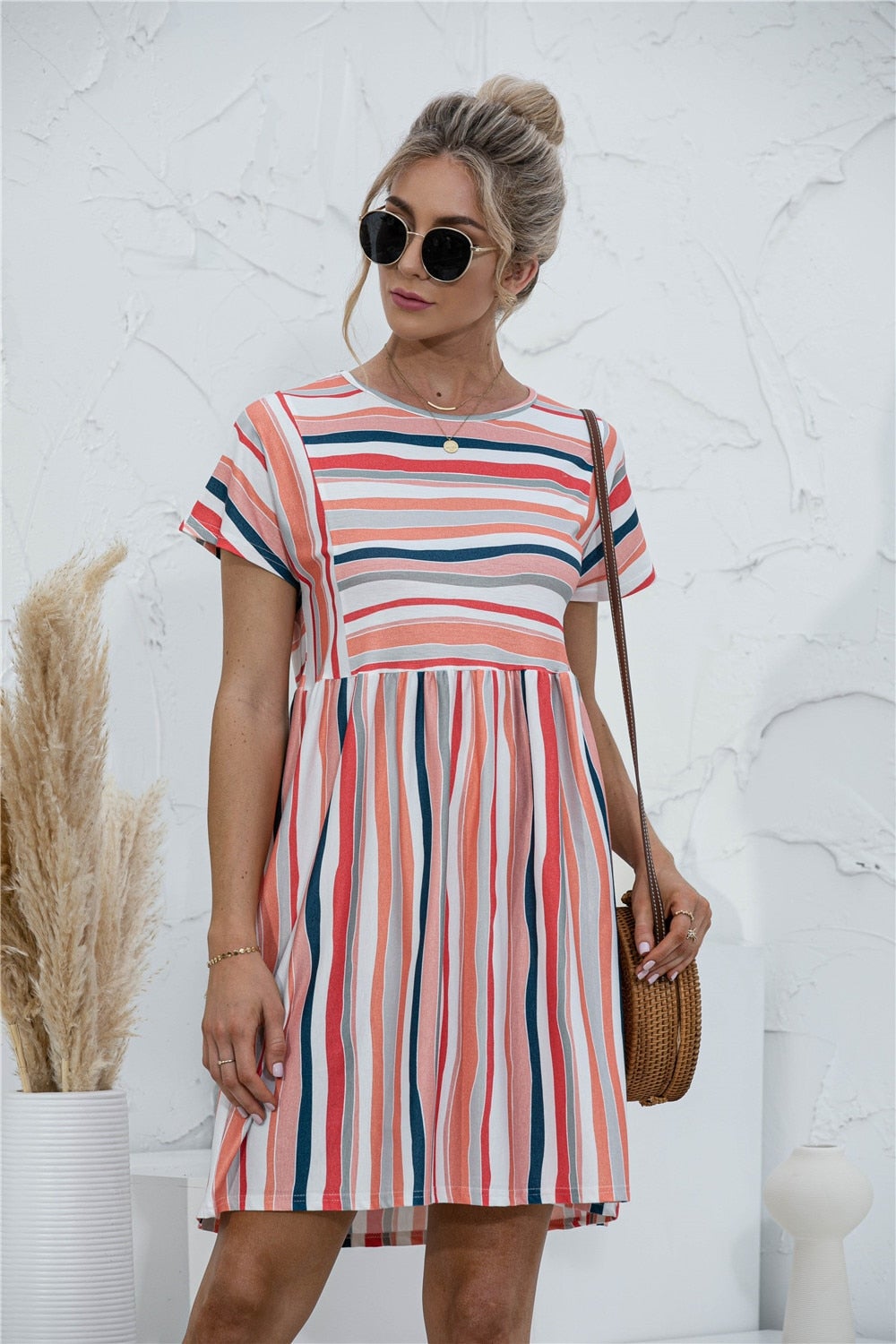 CD | "Maria" Rochie de designer cu dungi