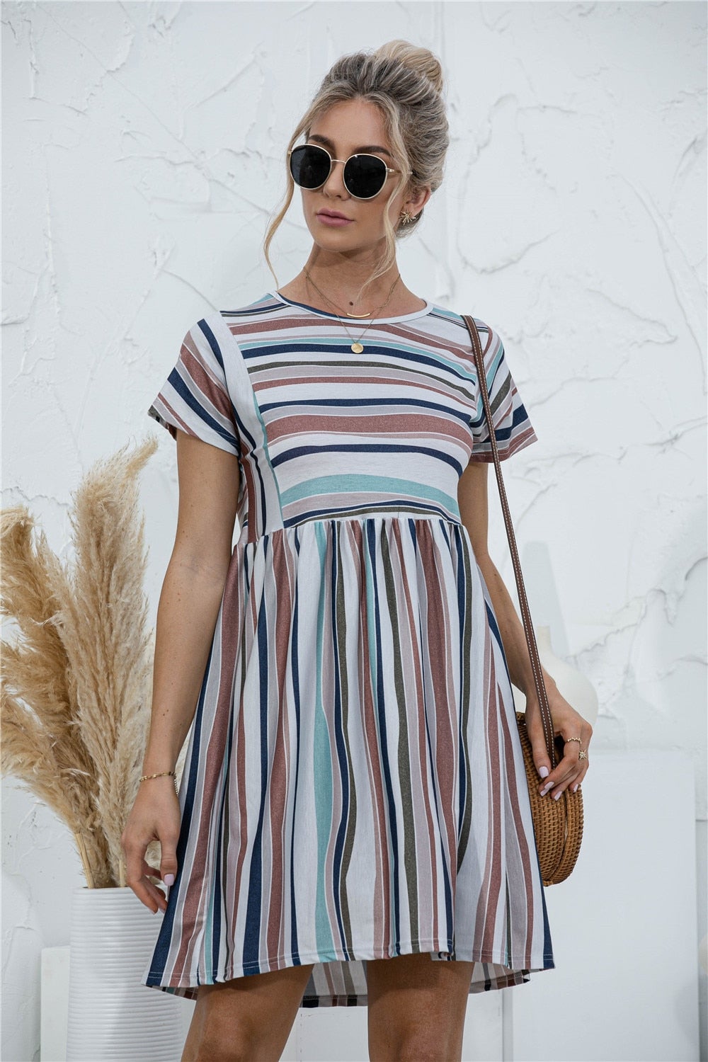 CD | "Maria" Rochie de designer cu dungi