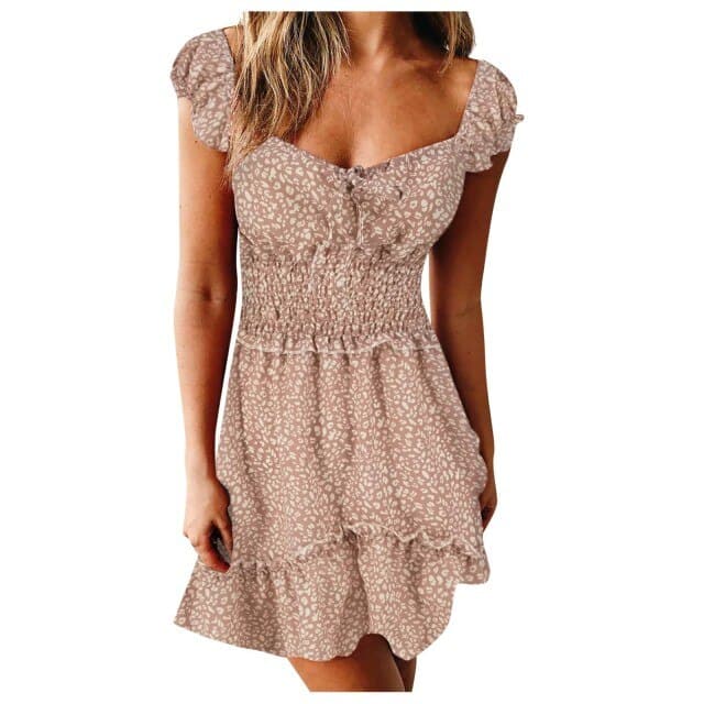 CD | Vara Sexy Mini Rochie Femei Alb Noua Rochie Femei Vara Floral Rochie Femei Vechi Hot Sale Vintage
